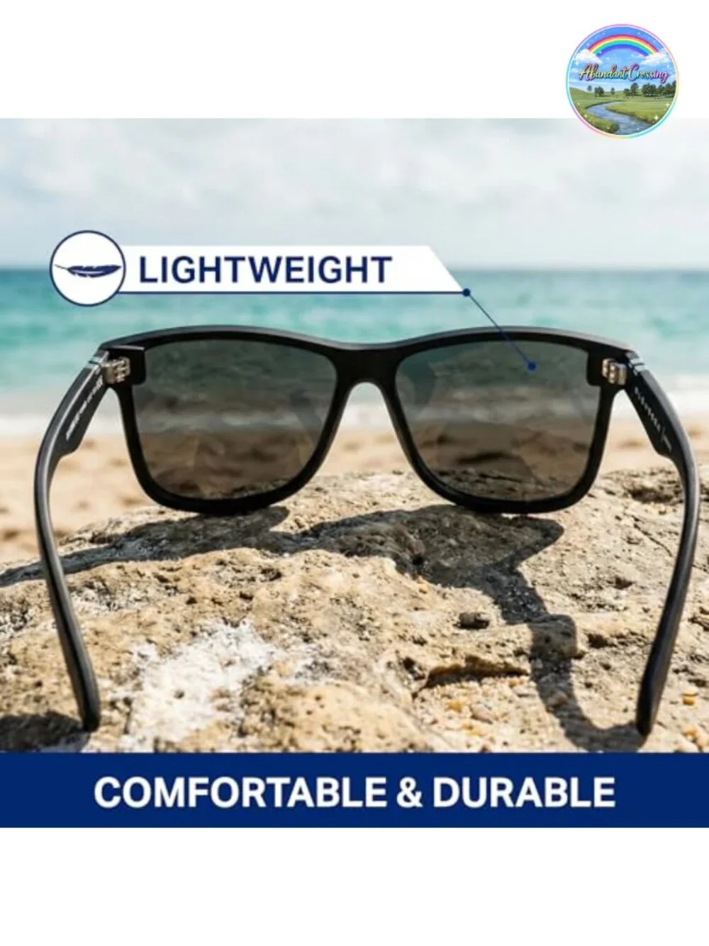 Polarized Sunglasses Flat Lens 100% UV Protection Matte Frame